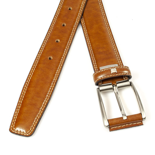Cognac kleurige heren riem