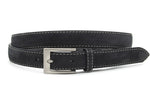 dames smalle riem zwart leer 2.5 cm