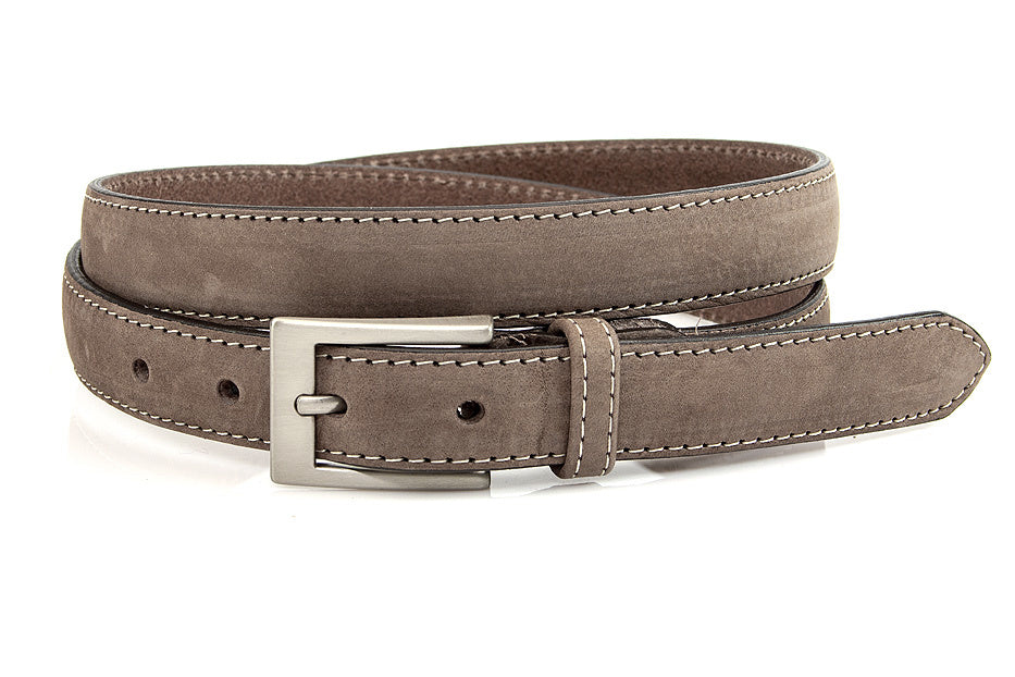 Taupe nubuck dames riem