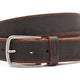 Bruine suede heren riem