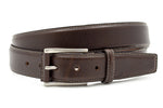 heren jeans riem bruin leer 3.5 cm