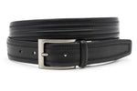 heren jeans riem zwart leer 3.5 cm