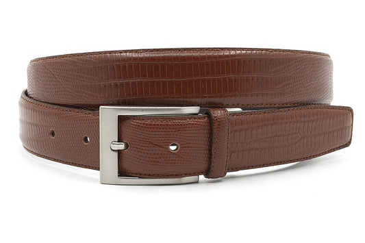 Klassieke roodbruine pantalon riem