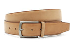 heren jeans riem naturel leer 3.5 cm
