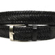Heren vlechtriem zwart