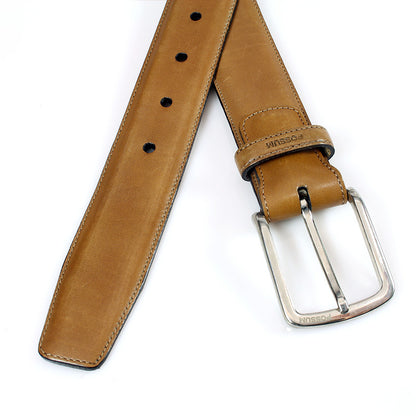 Cognac kleurige pantalon riem