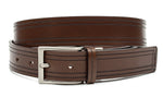 heren jeans riem bruin leer 4 cm
