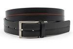 heren jeans riem zwart leer 3.5 cm
