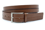heren jeans riem caramel bruin leer 3.5 cm