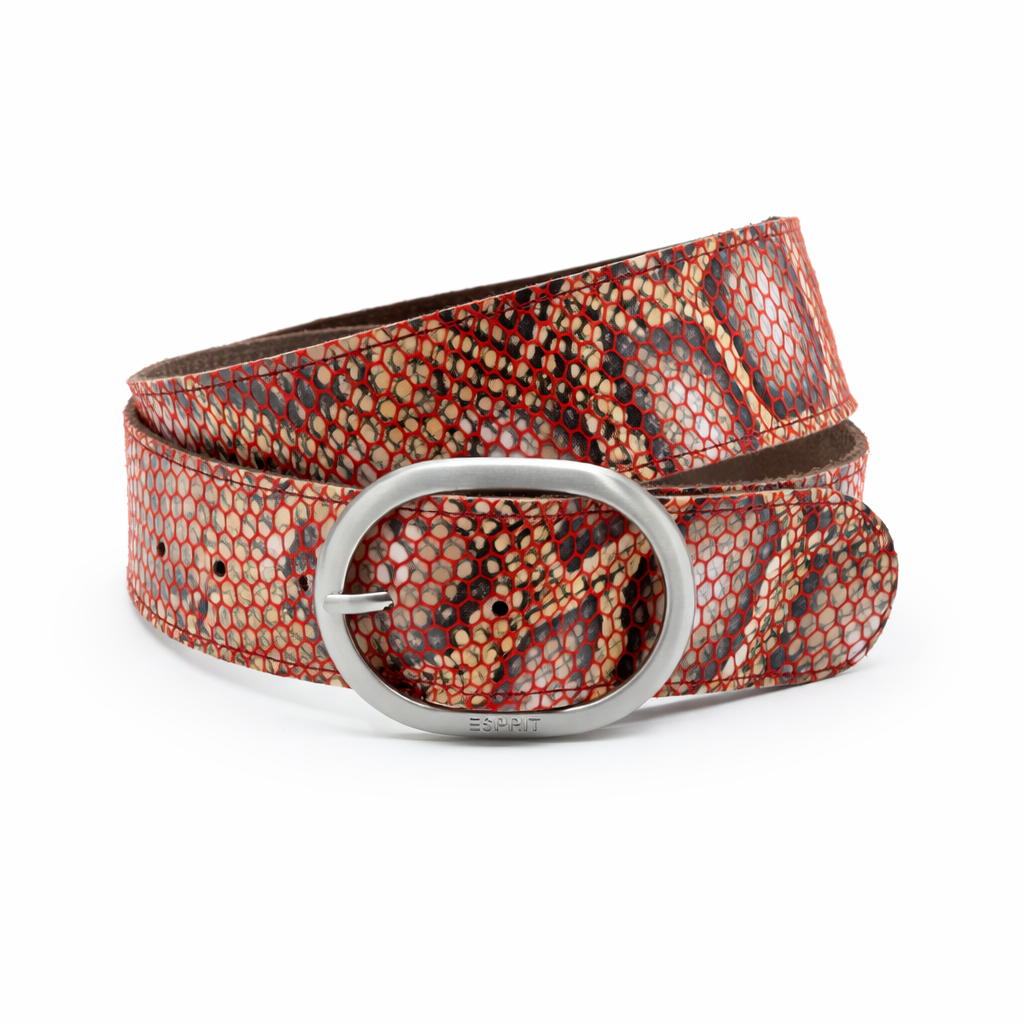 dames brede riem multicolor leer 5 cm