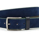 Blauwe jeans riem