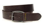 heren jeans riem bruin leer 4 cm