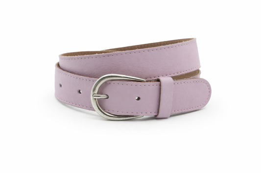 dames basic riem lila leer 3.5 cm