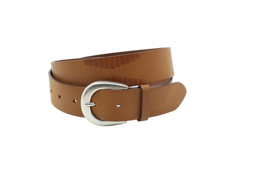 dames pantalon riem cognac leer 3.5 cm