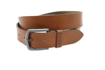 heren jeans riem cognac leer 3.5 cm