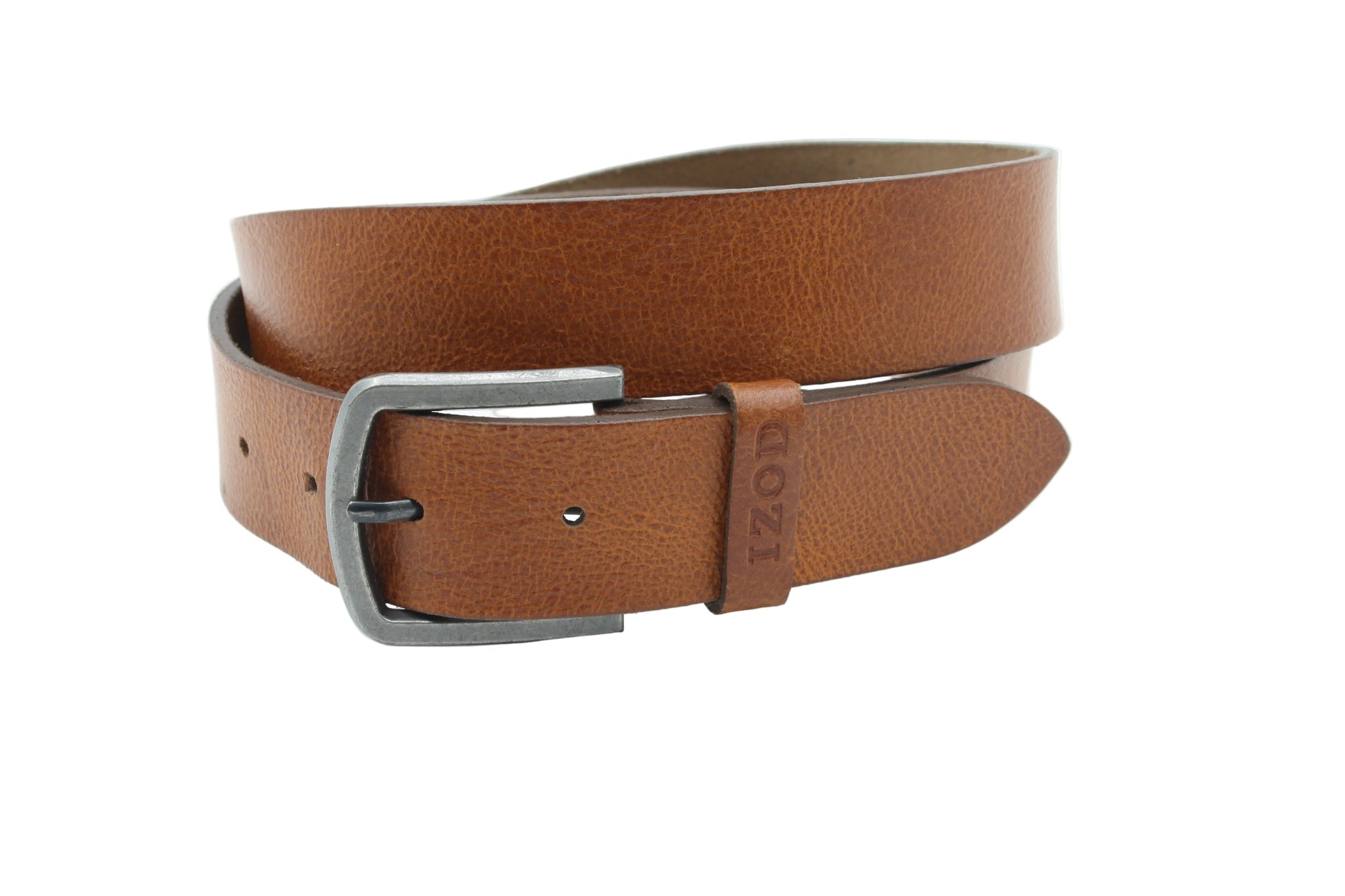 heren jeans riem cognac leer 3.5 cm