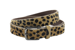 dames jeans riem beige leer (hairon) 3.5 cm