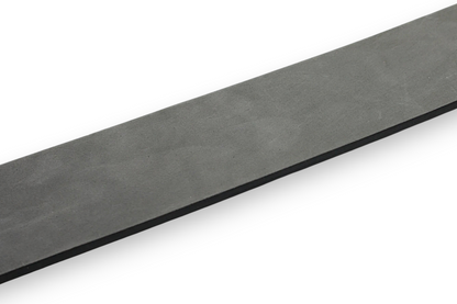 heren jeans riem grijs leer (nubuck) 4 cm