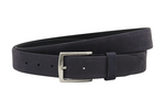 heren pantalon riem blauw leer (nubuck) 3.5 cm
