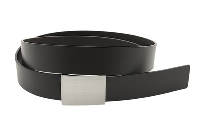 heren pantalon riem zwart leer 3.5 cm