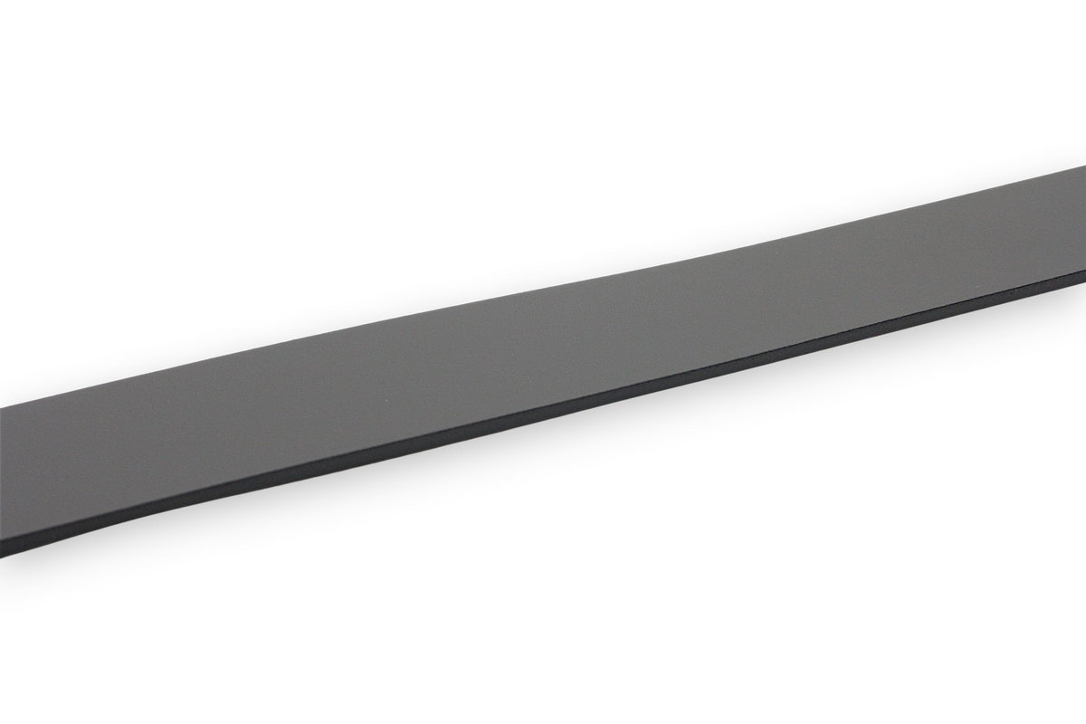 Afdelingriemen.nl luxe zwarte herenriem met een glad oppervlak en minimalistisch design voor een stijlvolle uitstraling