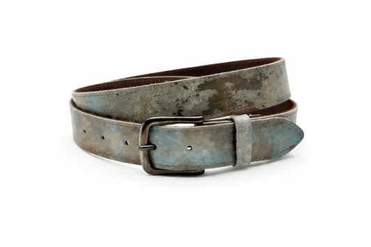 dames jeans riem multi-color leer (metallic) 3.5 cm