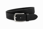 dames basic riem zwart leer 4 cm