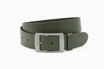 dames jeans riem groen leer 4 cm