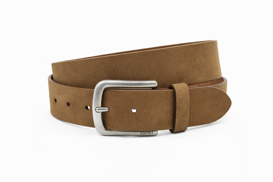 Heren riem lichtbruin -4 cm