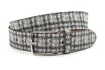 dames jeans riem grijs leer 4 cm
