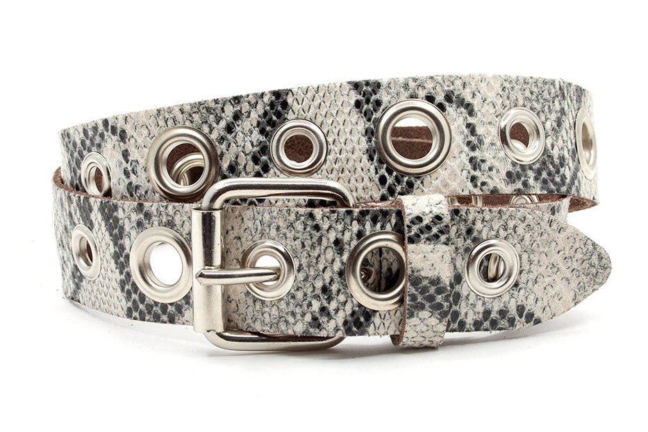 Dames ceintuur wit/zwart