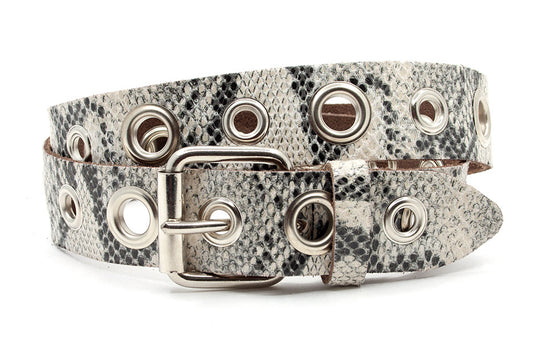 Dames ceintuur wit/zwart