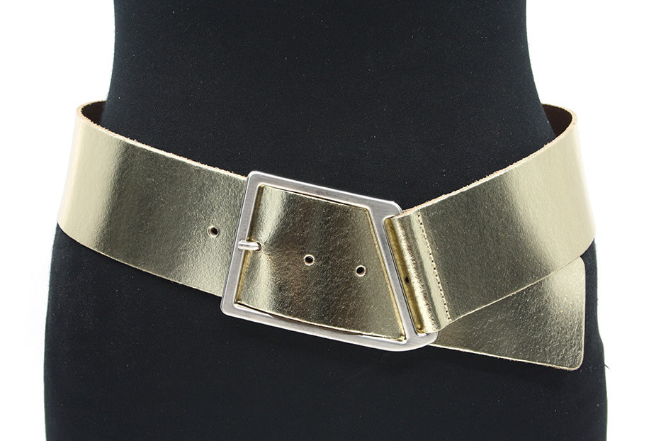 Dames brede heupriem goud