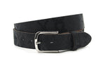 dames jeans riem zwart leer 4 cm