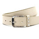 dames riem beige strass
