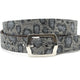 Dames jeans riem zwart/blauw