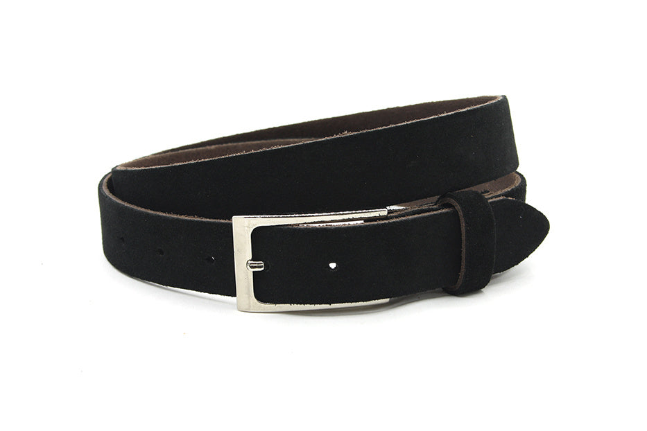 Zwarte dames riem suede