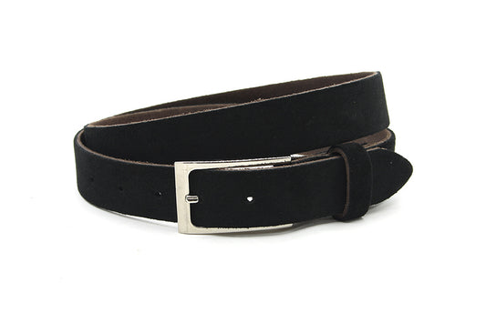 Zwarte dames riem suede