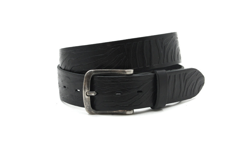 dames riem zwart bewerkt
