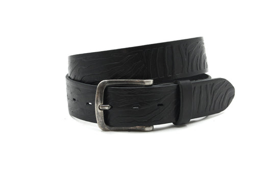 dames riem zwart bewerkt