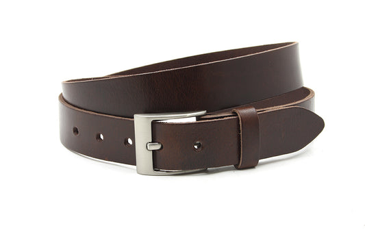 Dames jeans riem bruin