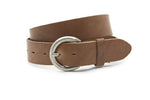dames jeans riem cognac leer 4 cm
