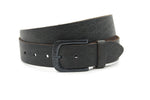 dames jeans riem donkergrijs leer 4 cm