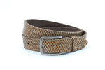 dames beige/cognac leer 3.5 cm