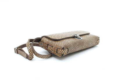 dames beige/cognac leer