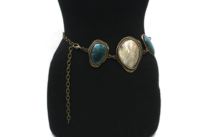 Kettingceintuur bronskleurig