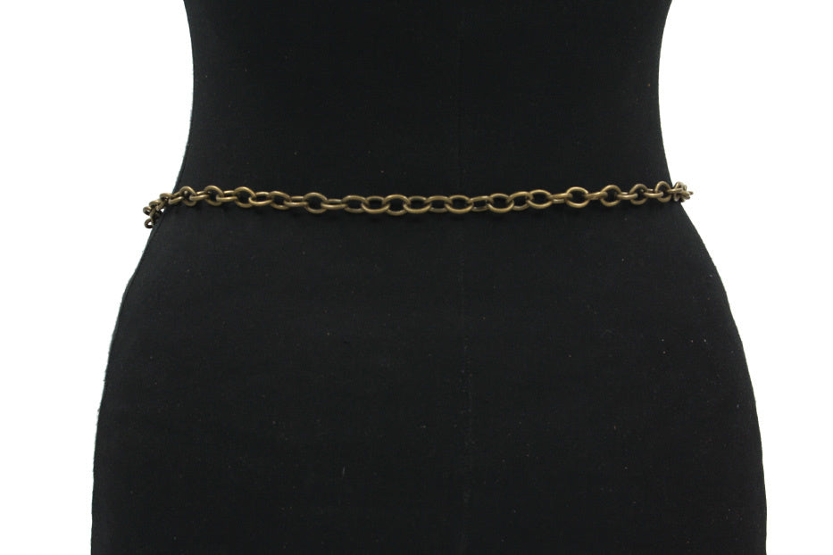 Kettingceintuur bronskleurig