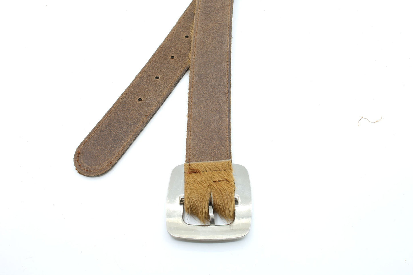 Dames riem hair-on camel