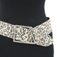 Dames brede afhangriem leopard look