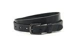 dames smalle riem zwart leer 2.5 cm